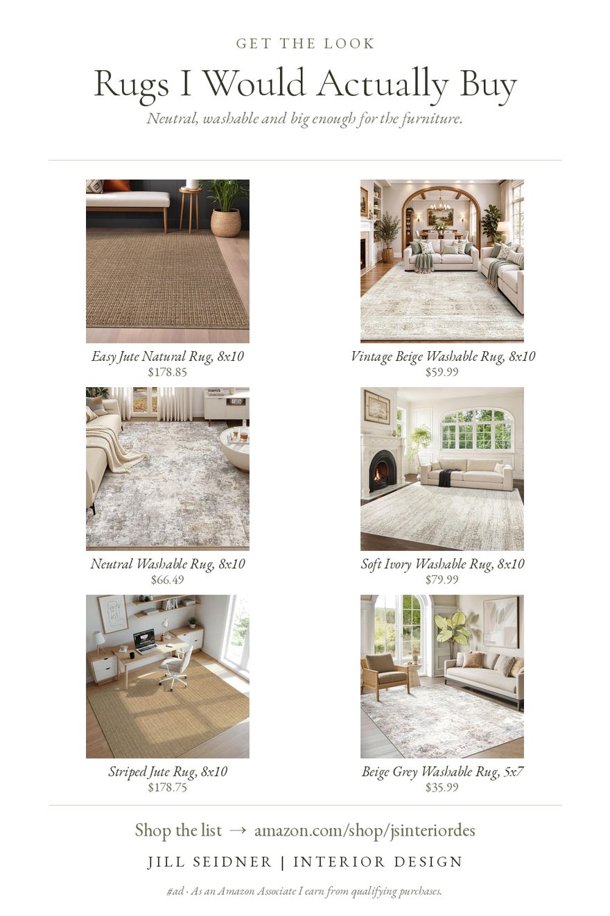 Rugs I Would Actually Buy board by Jill Seidner Interior Design